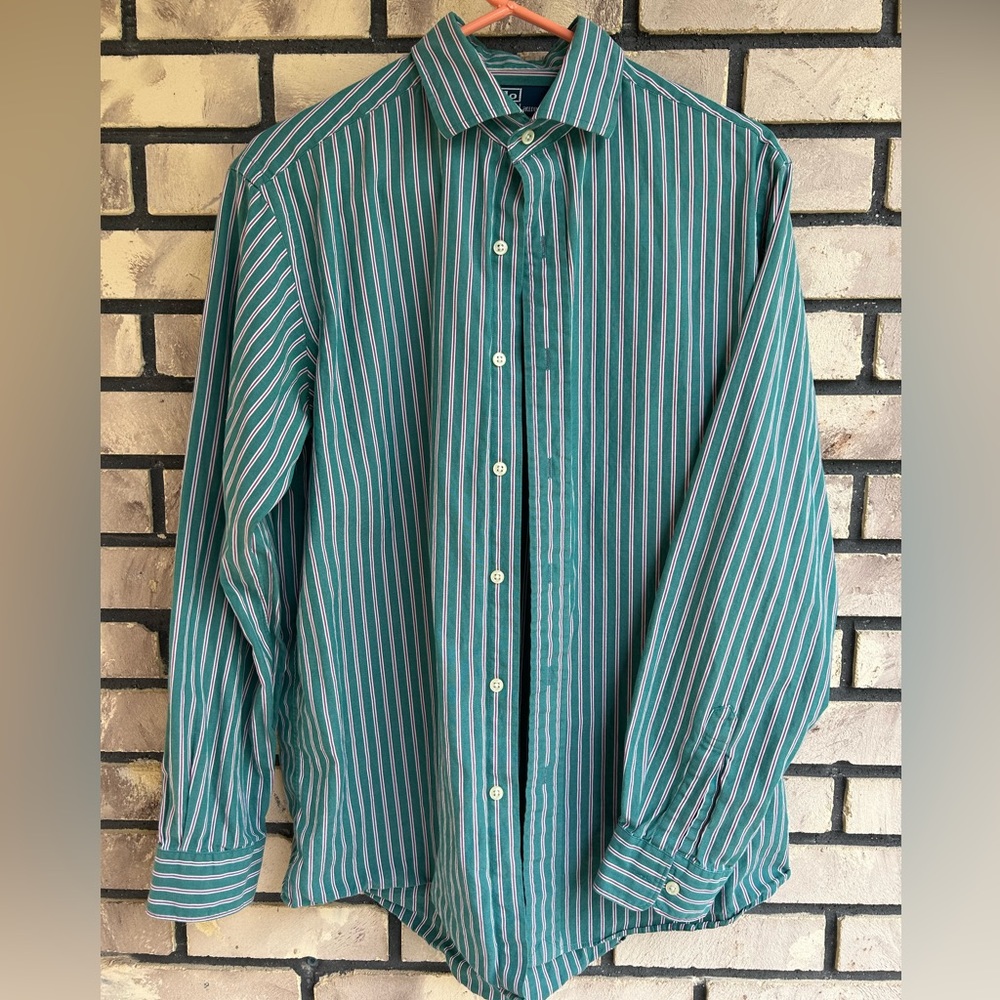 Polo by Ralph Lauren Westerton Stripe Button Men’s Dress Shirt Long Sleeve